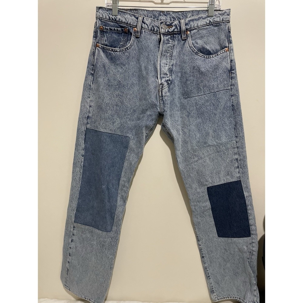 Levi's 501 Skateboarding Jeans Patchwork Cut And Shut! Sz 32x32 NWOT!